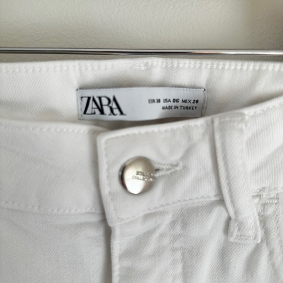 Zara White Skinny Jeans Classic Style - Picture 2 of 5